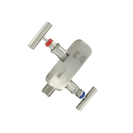 Dwyer Instruments 2-valve block manifold BBV-0N